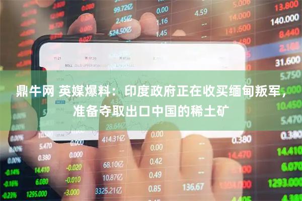 鼎牛网 英媒爆料：印度政府正在收买缅甸叛军，准备夺取出口中国的稀土矿