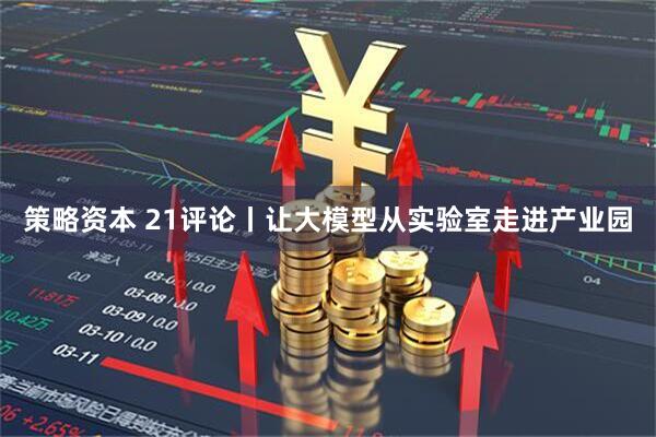策略资本 21评论丨让大模型从实验室走进产业园
